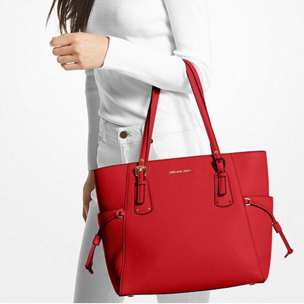 Michael Kors Voyager Small Saffiano Leather Tote Bag
Style# 30H1GV6T4T
NWT Flame - Picture 4 of 16